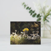 Vier witte Trikes Briefkaart (Staand voorkant)