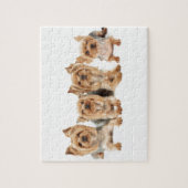 Vier yorkies legpuzzel (Verticaal)