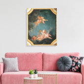 Vier zeeën in de Salle du Conseil - Winter Canvas Afdruk (Insitu (Woonkamer))