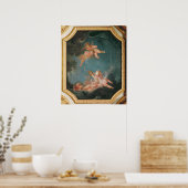 Vier zeeën in de Salle du Conseil - Winter Poster (Keuken)