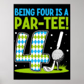 Vier zijn is een par-T-shirt! Poster (Voorkant)