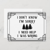 Vier zinnen die leiden tot de wijsheid briefkaart (Voorkant / Achterkant)