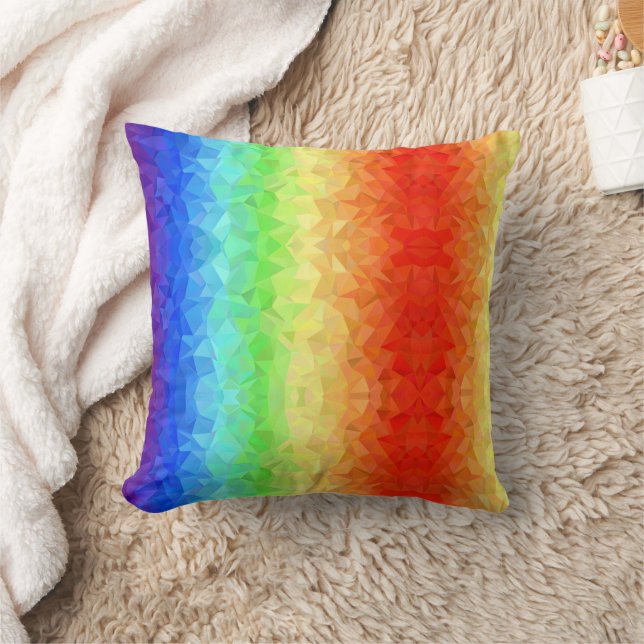 Vier zoetheid en kleur met deze Regenboog Kussen (Deken)