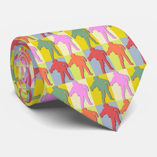 Vier Zombies Style Stropdas (Opgerold)