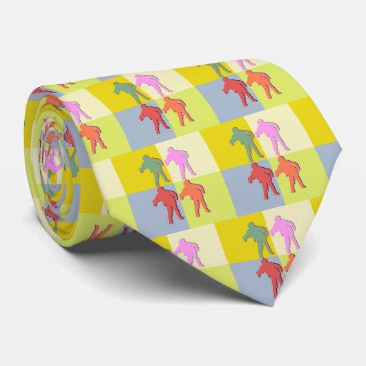 Vier Zombies Style Stropdas (Opgerold)