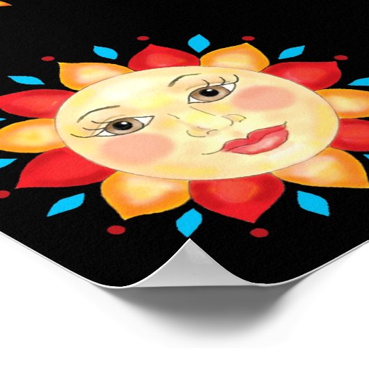 Vier zonnevlakken Poster (Hoek)