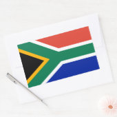 VIER Zuid-Afrika Nationale Vlag Rechthoekige Sticker (Envelop)
