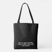 VIER ZWARTE GESCHIEDENIS MAAND BHM CHRISTELIJK BL TOTE BAG (Achterkant)