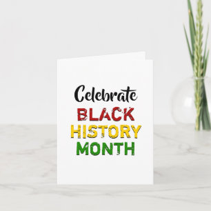 VIER ZWARTE GESCHIEDENIS MAAND  BHM KAART