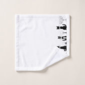 Vier zwarte katten, Louis Wain Bad Handdoek (Wasdoekje)