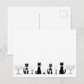 Vier zwarte katten, Louis Wain Briefkaart (Voorkant / Achterkant)