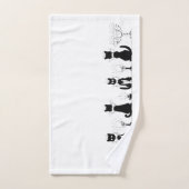 Vier zwarte katten, Louis Wain Handdoek (Handdoek)