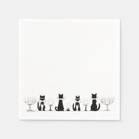 Vier zwarte katten, Louis Wain Servet (Voorkant)