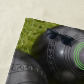 Vier zwarte koffers en Jack, Strandlaken (In situ)