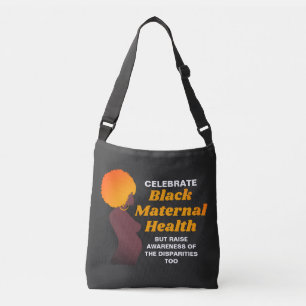 Vier ZWARTE MATERNALE GEZONDHEID Crossbody Tas