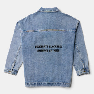 Vier zwartheid, omarm homo's denim jacket
