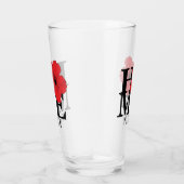 Viera HOME Red Hibiscus Glas (Rechts)