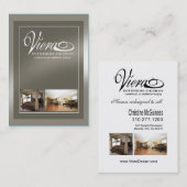 Viera Home Staging Interior Design (pewter) Visitekaartje (Voorkant / Achterkant)