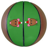 Vierante kerstkeukenballen mini basketbal (Verticaal)