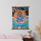 Vierarmige Mahakala Boeddhist Thangka Hangend Wandkleed (Slaapkamer)