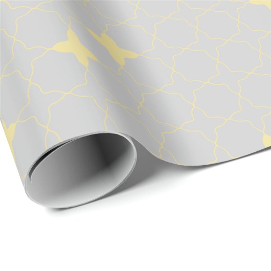 Vierbladig geometrisch patroon cadeaupapier (Rol Hoek)