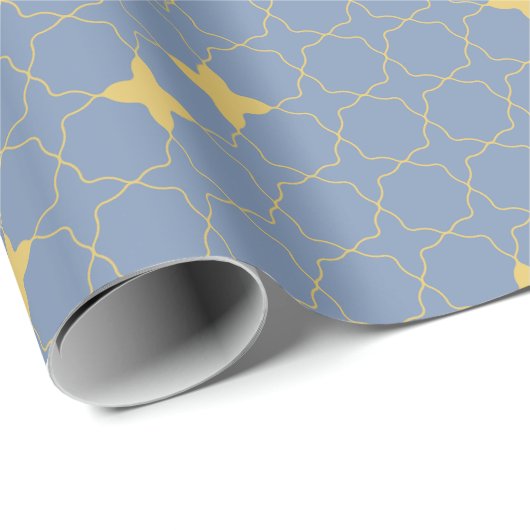 Vierbladig geometrisch patroon inpakpapier (Rol Hoek)