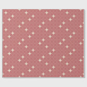 Vierbladig geometrisch patroon inpakpapier (Vlak)