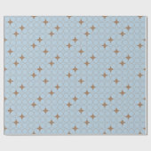 Vierbladig geometrisch patroon inpakpapier (Vlak)
