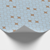 Vierbladig geometrisch patroon inpakpapier (Hoek)