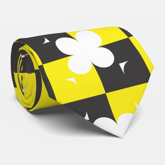 Vierbladig lijst stropdas (Opgerold)