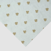 Vierbladige Klaver, Gelukkig Verliefd, Gouden Glit Tissuepapier (Detail)