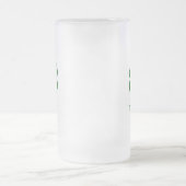Vierbladige Klaver Groen Iers Matglas Bierpul (Center)