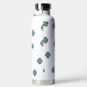 Vierbladige Klaver Groene Waterverf Waterfles (Rechts)