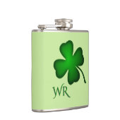Vierbladige Klaver Monogram Heupfles (Rechts)
