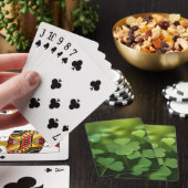 Vierbladige Klaver Pokerkaarten (Insitu)
