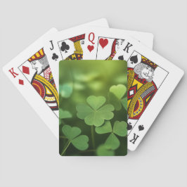 Vierbladige Klaver Pokerkaarten