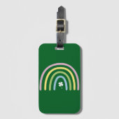 Vierbladige Klaver Regenboog St. Patrick's Dag  Bagagelabel (Voorkant (verticaal))