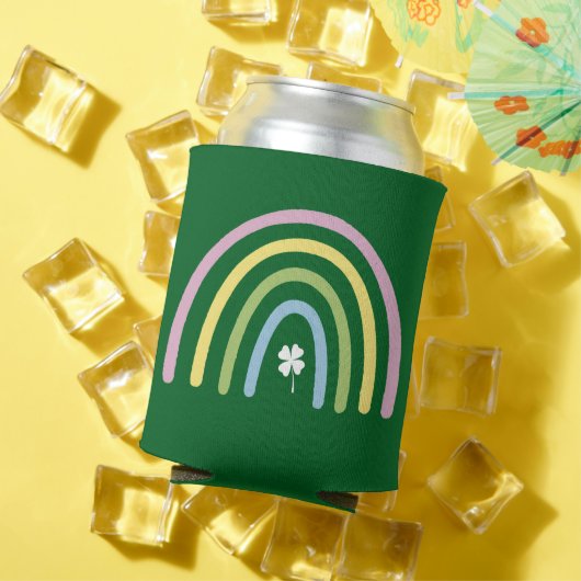 Vierbladige Klaver Regenboog St. Patrick's Dag Blikjeskoeler (Insitu Zomer)