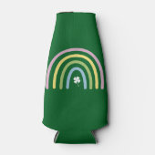 Vierbladige Klaver Regenboog St. Patrick's Dag  Flesjeskoeler (Voorkant)