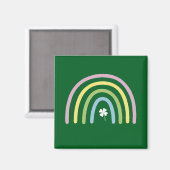 Vierbladige Klaver Regenboog St. Patrick's Dag Magneet (Voorkant / Achterkant)