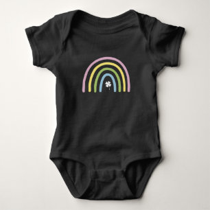 Vierbladige Klaver Regenboog St. Patrick's Dag  Romper