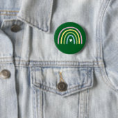Vierbladige Klaver Regenboog St. Patrick's Dag Ronde Button 5,7 Cm (In situ)