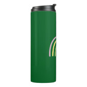 Vierbladige Klaver Regenboog St. Patrick's Dag  Thermosbeker (Gedraaid links)