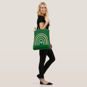 Vierbladige Klaver Regenboog St. Patrick's Dag Tote Bag (Op model)