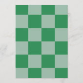 Vierbladige Klaver Schachbrett St. Patrick's Day Kaart (Achterkant)