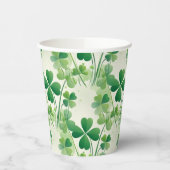 Vierbladige Klaver Shamrock St. Patrick's Day Papieren Bekers (Links)