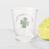 Vierbladige Klaver Shot Glas (Achterkant)