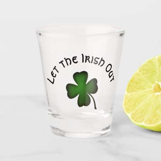 Vierbladige Klaver Shot Glas (Voorkant)