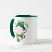 Vierbladige Klaver St. Patrick's Day Foto Mok (Voorkant links)