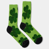 Vierbladige Klaver St. Patrick's Day Sokken (Rechts)